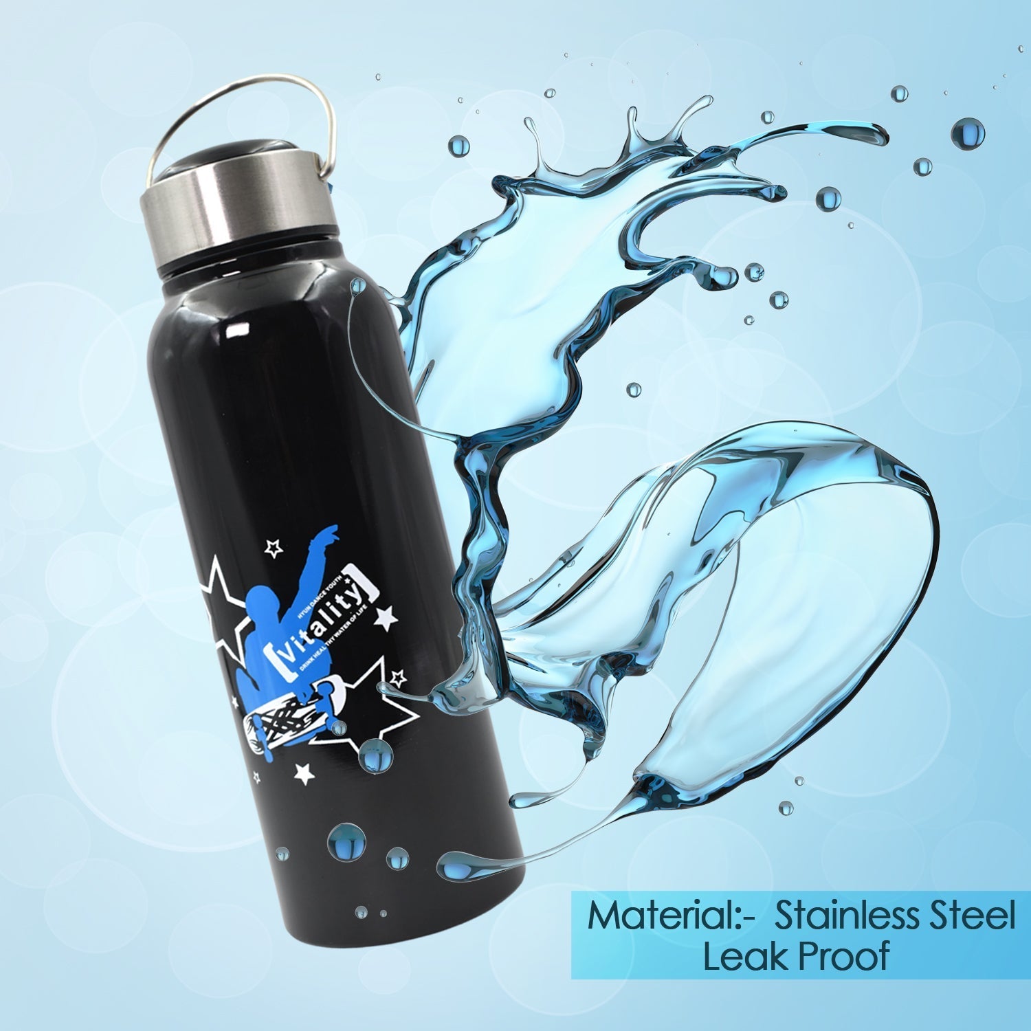 6414 Double Wall Vacuum Insulated Stainless Steel Hot & Cold Flask Water Bottle - Pack of 3, Size: 250 ml, 350 ml & 450 ml (Multicolor) - DeoDap 6414 Double Wall Vacuum Insulated Stainless Steel Hot & Cold Flask Water Bottle - Pack of 3, Size: 250 ml, 350 ml & 450 ml (Multicolor) - DeoDap